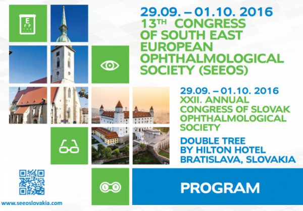 Το Ινστιτούτο Ophthalmica στο 13ο SEEOS Congress 2016, Μπρατισλάβα, Σλοβακία