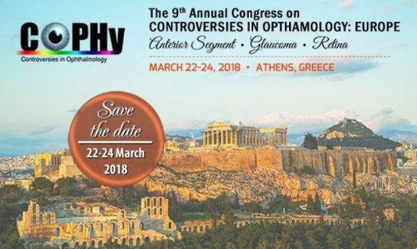 Το Ινστιτούτο Ophthalmica στο 9th annual congress on Controversies in Ophthalmology: Europe (COPHy EU)
