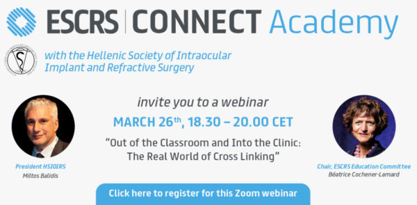 Το Ινστιτούτο Ophthalmica στο ESCRS CONNECT Academy Webinar with HSIOIRS