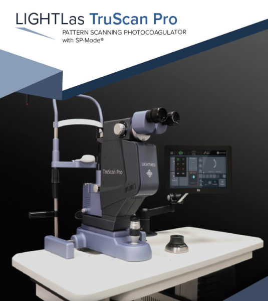 To νέο, θεραπευτικό σύστημα laser φωτοπηξίας LIGHTLas TruScan PRO V2 photocoagulator της Lightmed στο Ινστιτούτο Ophthalmica