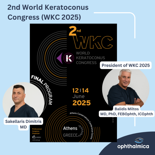 Ο Μίλτος Μπαλίδης MD, PhD, FEBOphth, ICOphth προεδρος στο 2nd World Keratoconus Congress (WKC 2025)